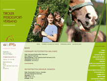 Tablet Screenshot of pferdesport-tirol.at